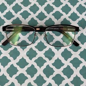 Enhance 3986 Satin Brown Metal‎ Square Eyeglasses FRAMES ONLY 51-18-150mm